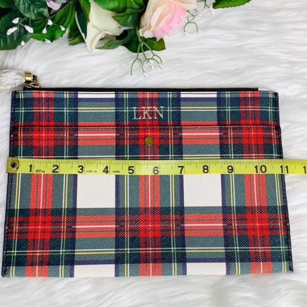 VTG J. Crew genius leather Pouch clutch- 8.5x5.5 OLDSTOCK great Christmas‎ gift